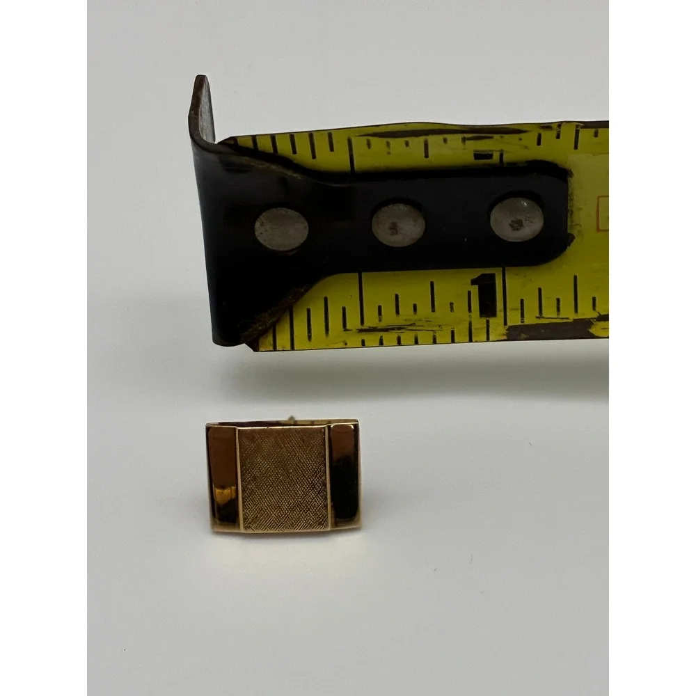 Vintage Amway Gold Tone Textured Cufflinks and Tie Tack Set Corporate Jewelry